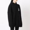 Barcode Cotton Hoodie “Black” 651799TKVE61070