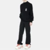 Barcode Crewneck Sweater “Black” 652981TKVE61070