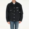 Barcode Destroyed Denim Jacket “Black” 664329TBP471055