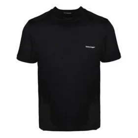 Basic Small Logo Round Neck Short Sleeve Unisex Black 556151TYK281000