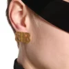 Bb 2.0 Textured Xs Earrings “Gold” 782982TZ99G0705