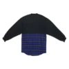 BB Authentic Patched Long Sleeve T-Shirt “Black Blue” 698227TMM085212
