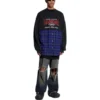 BB Authentic Patched Long Sleeve T-Shirt “Black Blue” 698227TMM085212