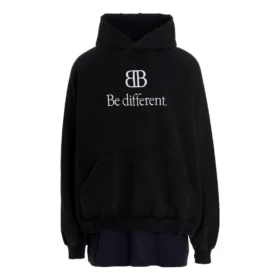 BB Be Different Patched T-Shirt Hoodie “Black” 720406TNVV11070
