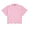 BB Classic Balenciaga Cropped T-shirt Oversized “Pink” 783399TQVS85708