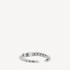 Bb icon gourmette bracelet in antique silver