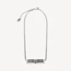 Bb icon necklace in antique silver