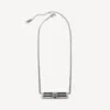 Bb icon necklace in antique silver