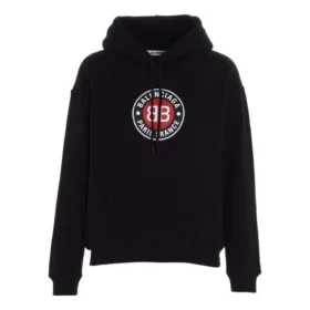 BB Logo hooded Long Sleeves Hoodie Black 612959TJVD71000