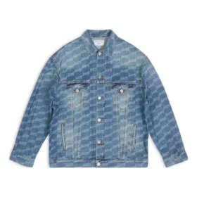 BB Monogram Large Fit Jacket “Blue” 675208TMW370443