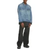 BB Monogram Large Fit Jacket “Blue” 675208TMW370443