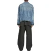 BB Monogram Large Fit Jacket “Blue” 675208TMW370443