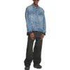 BB Monogram Large Fit Jacket “Blue” 675208TMW374437