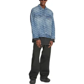 BB Monogram Large Fit Jacket “Blue” 675208TMW374437