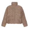 BB Monogram Puffer Jacket “Beige Brown” 681885TML339378