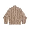 BB Monogram Tracksuit Jacket Regular Fit “Beige Brown” 704495TML369378