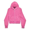 BB Motel Zip-up Hoodie Fitted “Dark Pink” 791755TQVU85803