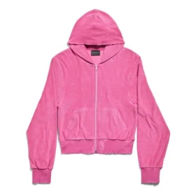 BB Motel Zip-up Hoodie Fitted “Dark Pink” 791755TQVU85803