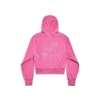 BB Motel Zip-up Hoodie Fitted “Dark Pink” 791755TQVU85803