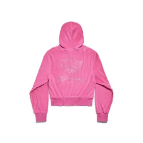 BB Motel Zip-up Hoodie Fitted “Dark Pink” 791755TQVU85803
