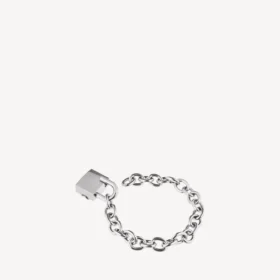 Bb padlock bracelet in silver/antique silver Bb padlock bracelet in silver/antique silver