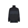 BB Patchwork Nylon Full-Zip Windbreaker “Navy Black” 623019TIO544100