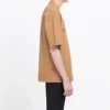 BB Pattern Printing Short Sleeve Unisex Khaki 578139TEV529610