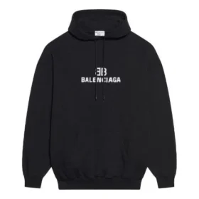 Bb Pixel Fleece Drawstring hooded Long Sleeves Hoodie Black 578135TKVI81070