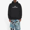 Bb Pixel Fleece Drawstring hooded Long Sleeves Hoodie Black 578135TKVI81070