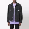 BB Sprayed Denim Jacket Large Fit “Dark Grey White” 678354TIWA21440