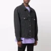 BB Sprayed Denim Jacket Large Fit “Dark Grey White” 678354TIWA21440