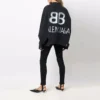 BB Sprayed Denim Jacket Large Fit “Dark Grey White” 678354TIWA21440