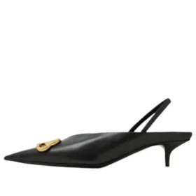 BB Square Knife Slingback pumps “Black” 691740WAWNC1088