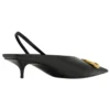 BB Square Knife Slingback pumps “Black” 691740WAWNC1088