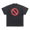 Bfrnd Series Inside-out Oversized T-shirt “Black Faded” 787358TQVG81083