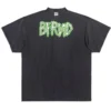Bfrnd Series Inside-out Oversized T-shirt “Black Faded” 787358TQVG81083