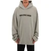 Blurred Logo Distress Hoodie “Grey” 661711TKVD68174