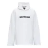 Blurred Logo Distress Hoodie “White” 661711TKVD69040
