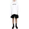 Blurred Logo Distress Hoodie “White” 661711TKVD69040