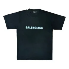Blurred Logo T-Shirt “Black Blue” 661705TKVD51070