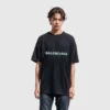 Blurred Logo T-Shirt “Black Blue” 661705TKVD51070
