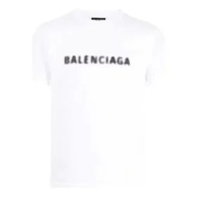 Blurred Logo T-Shirt “White Black” 661705TKVD59040