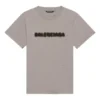 Blurry Logo Hole Retro Classic Short Sleeve Unisex Gray 661705TKVD58174