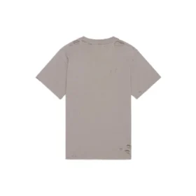 Blurry Logo Hole Retro Classic Short Sleeve Unisex Gray 661705TKVD58174