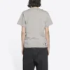 Blurry Logo Hole Retro Classic Short Sleeve Unisex Gray 661705TKVD58174
