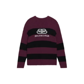 Border BB Knit Sweater “Purple Black” 608760T31621087