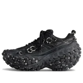 Bouncer Screw Sneakers “Black Mesh and Nylon with Piercing” 685613W2RAG1081