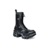 Bulldozer Lace Up Boots “Black Outline Calfskin” 672502WBEF21090