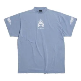 Burning Unity T-shirt Oversized “Light Blue” 787349TQVW74164