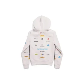 Business English Zip-up Hoodie “Off White” 788243TQVH69016